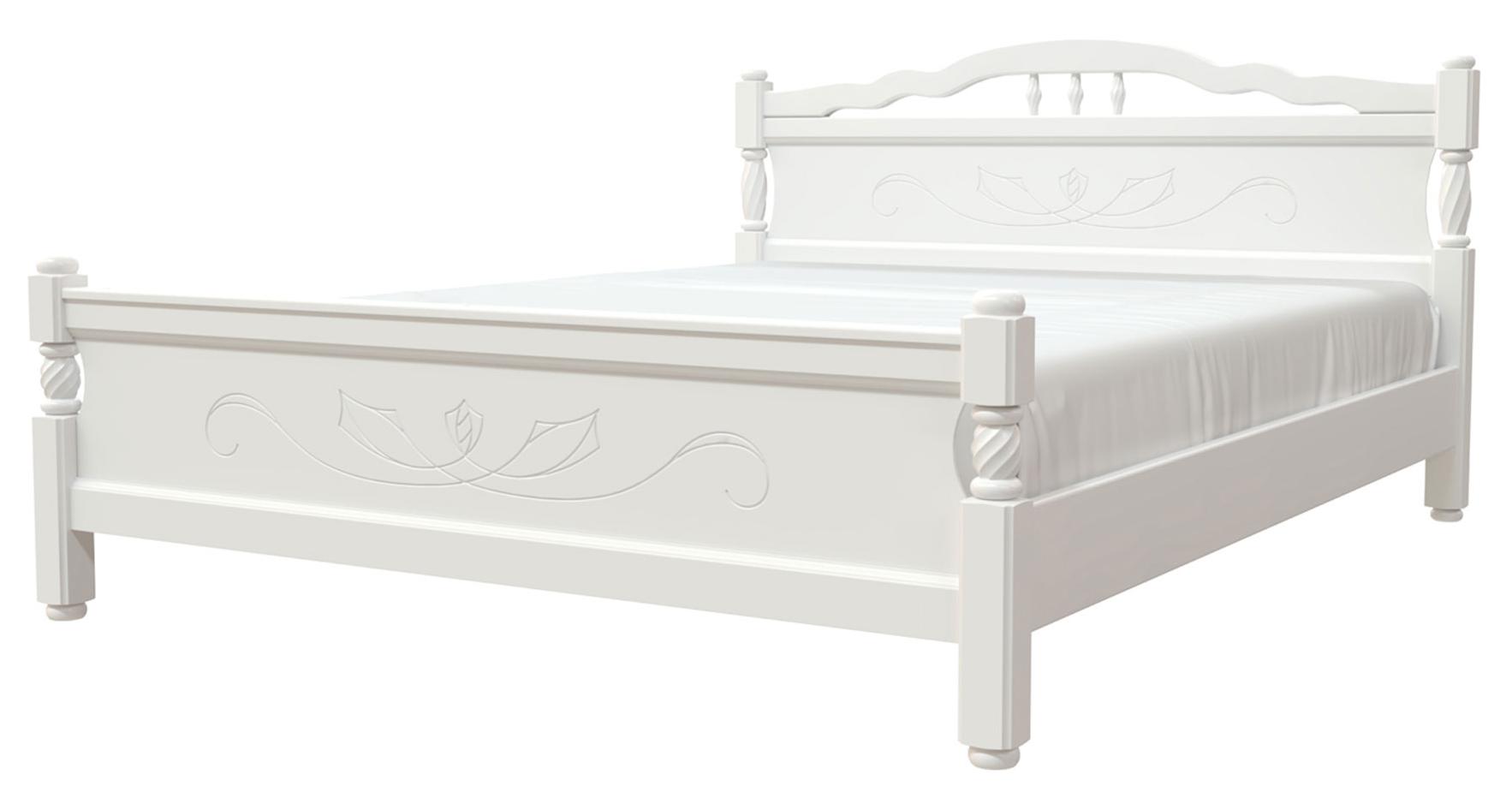 Кровать Карина-5 Белый Античный 1200x2000