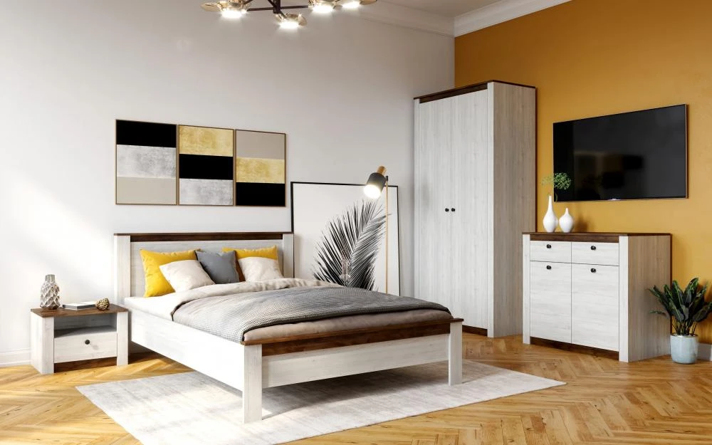 Кровать Даллас Дуб Винтерберг 1200x2000