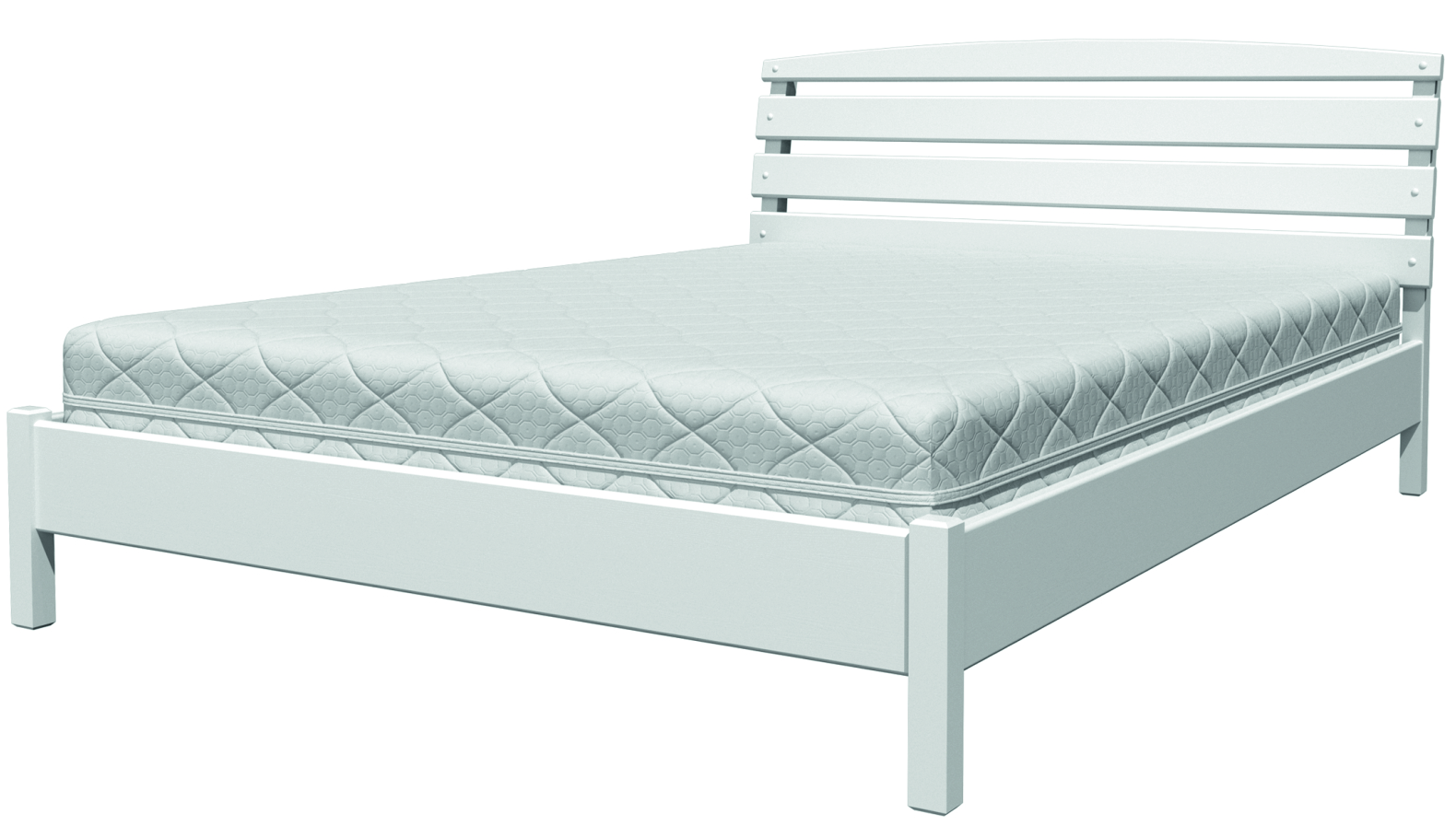 Кровать Камелия-1 Белый Античный 1200x2000